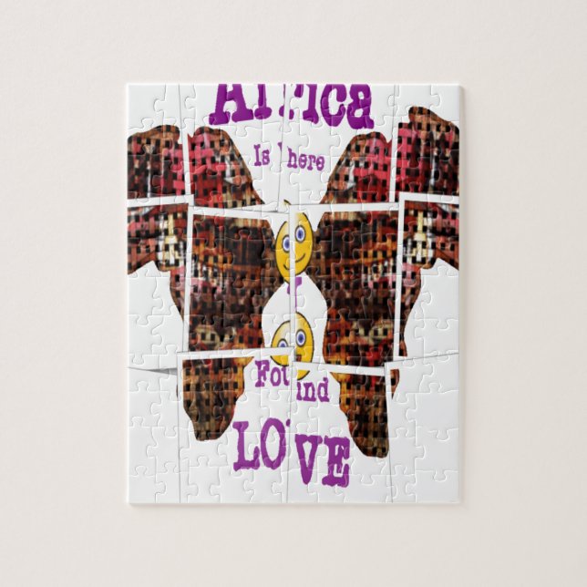 Afrika är där jag hittade Kärlek Pussel (Vertikal)