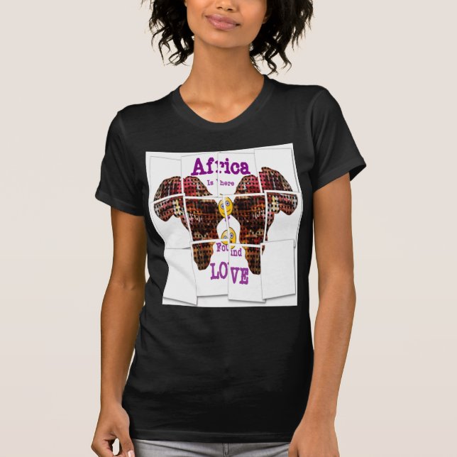 Afrika är där jag hittade Kärlek Tee (Framsida)