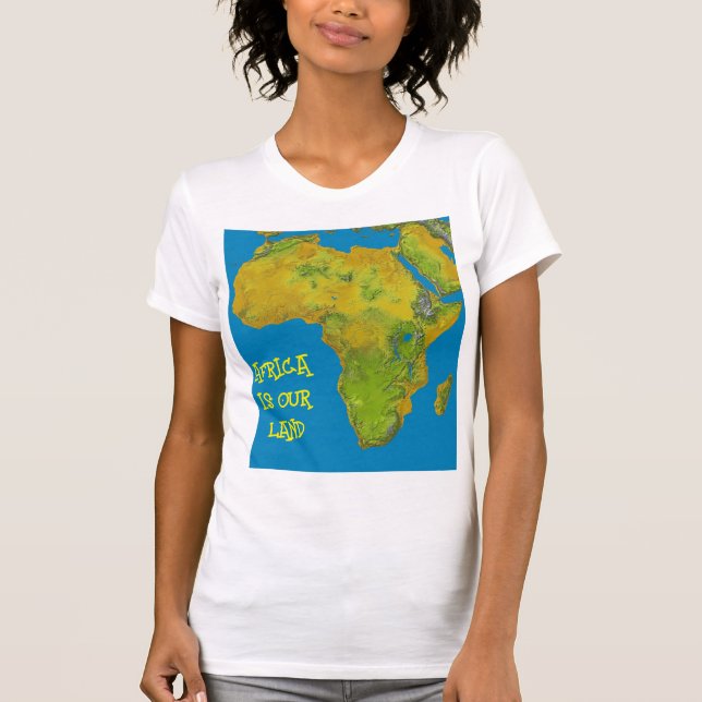 AFRIKA ÄR VÅRT LAND T SHIRT (Framsida)