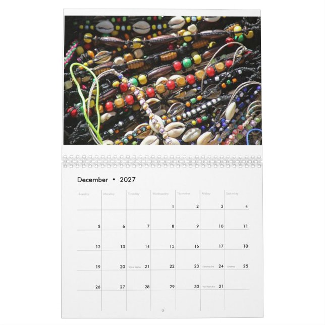 Afrika Art Colander med vackra Bilder Kalender (Dec 2027)