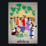 Afrika Art Deco Vintage affisch<br><div class="desc">Afrika Art Deco Vintage affisch färgortul och bästa bild</div>