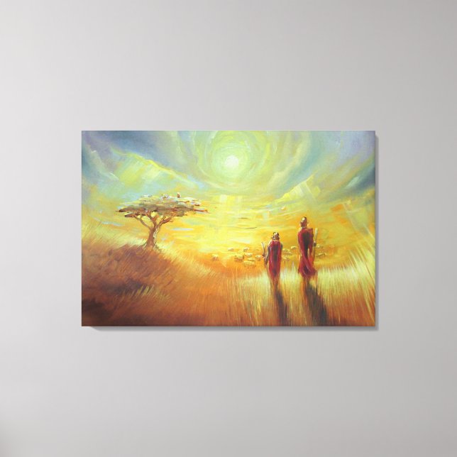 Afrika - Artist: Smet K. Gusani Canvastryck (Framsida)