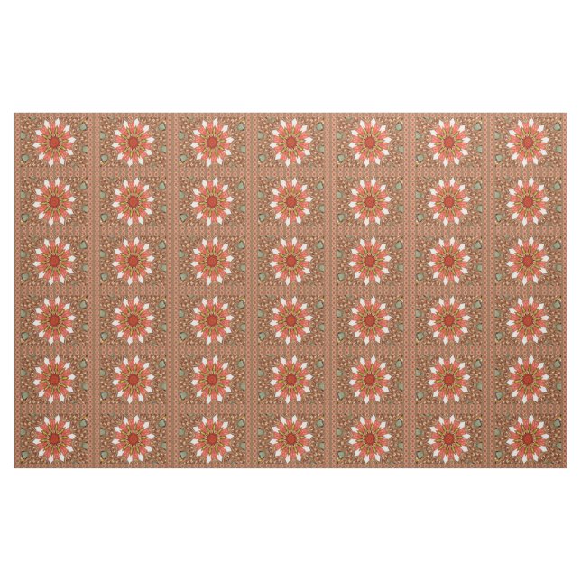 Afrika Asia traditionell edgy mönster kammade tyg (Fat Quarter)