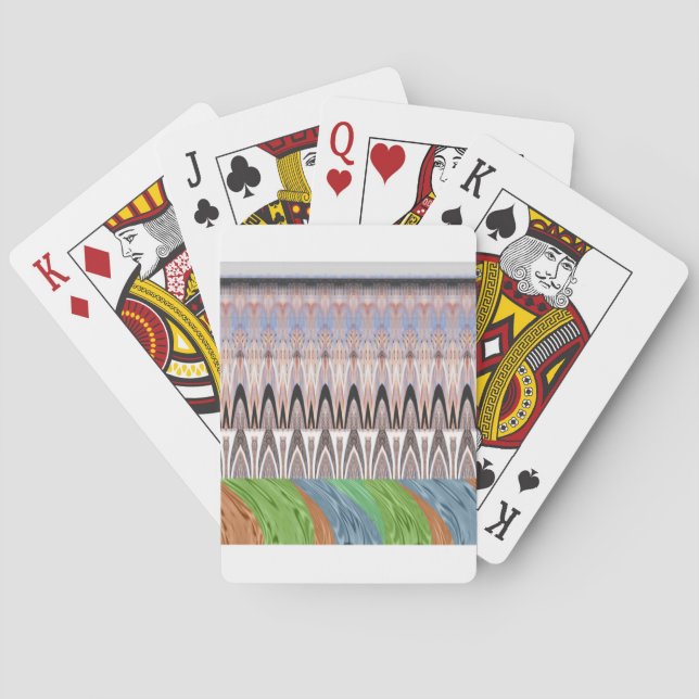 Afrika Asien, traditionell mönster Casinokort (Baksidan)