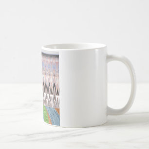 Afrika Asien, traditionell mönster Kaffemugg
