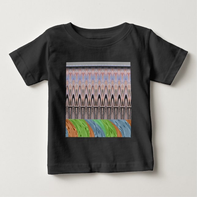 Afrika Asien, traditionell mönster T Shirt (Framsida)
