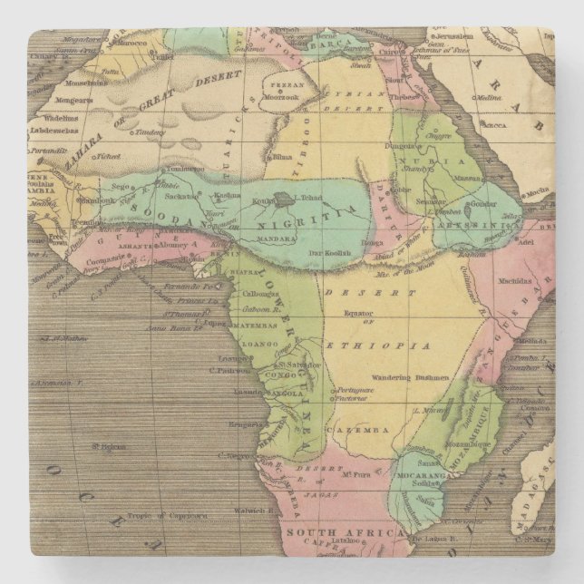 Afrika Atlanten Underlägg Sten (Framsidan)