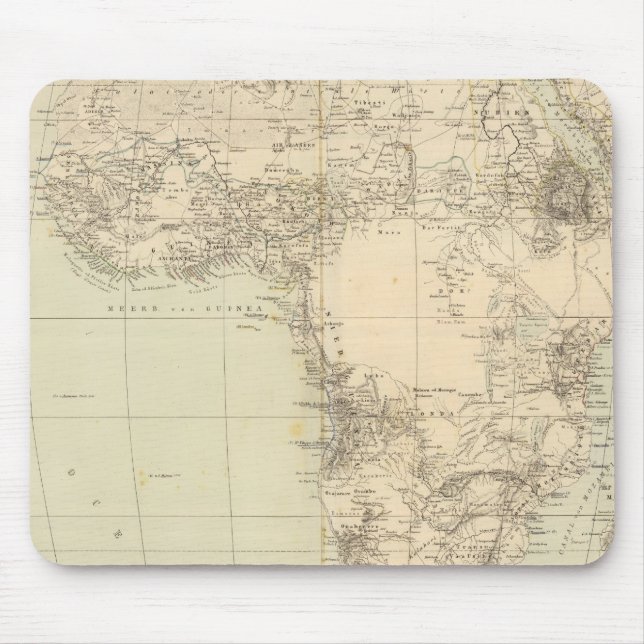 Afrika Atlas Karta med kolonier Musmatta (Framsidan)