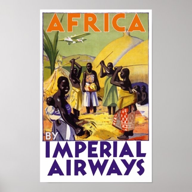 Afrika av Imperial Airways Poster (Framsidan)