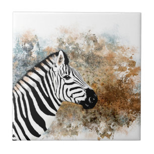 Afrika av zebra-vild kakelplatta