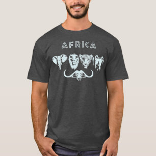 Afrika Big 5 Wildlife Safari Hunting T Shirt