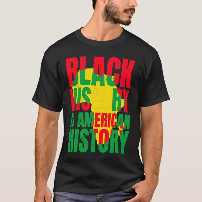 Afrika Black History American History USA African T Shirt (Framsida)