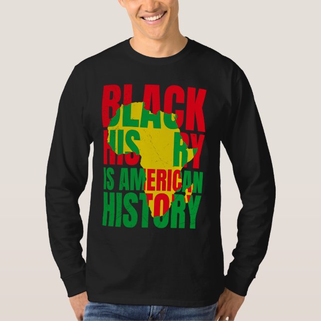 Afrika Black History American History USA African T Shirt (Framsida)