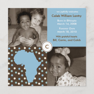 Afrika Block: Blue Polkas Meddelande