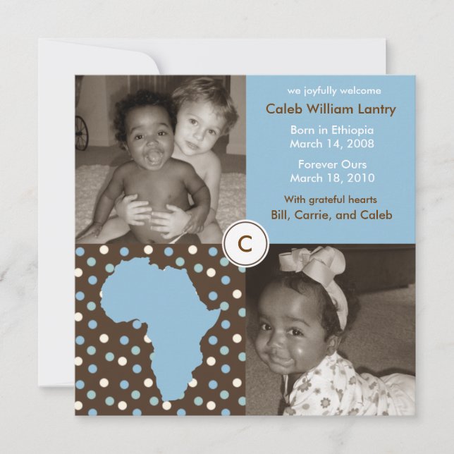 Afrika Block: Blue Polkas Meddelande (Framsida)