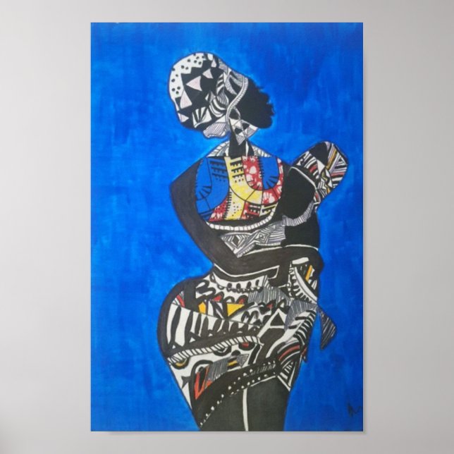 afrika blue poster (Framsidan)