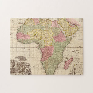 Afrika circa 1725 pussel