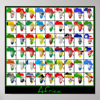 Afrika Collage Poster