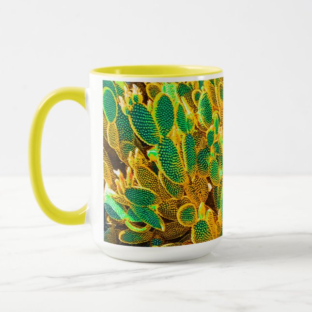 Afrika Desert Cactus Plants Prickly Pear Mugg (Vänster)