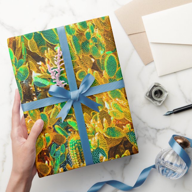 Afrika Desert Cactus Plants Prickly Pear Presentpapper (Gifting)