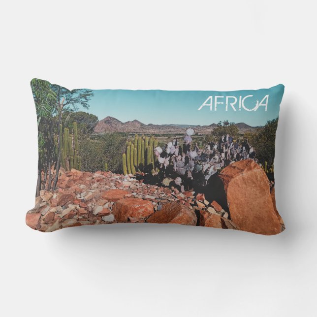 Afrika Desert liggande naturomvandlingar Lumbarkudde (Framsida)