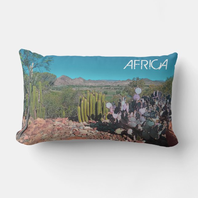 Afrika Desert liggande naturomvandlingar Lumbarkudde (Framsida)