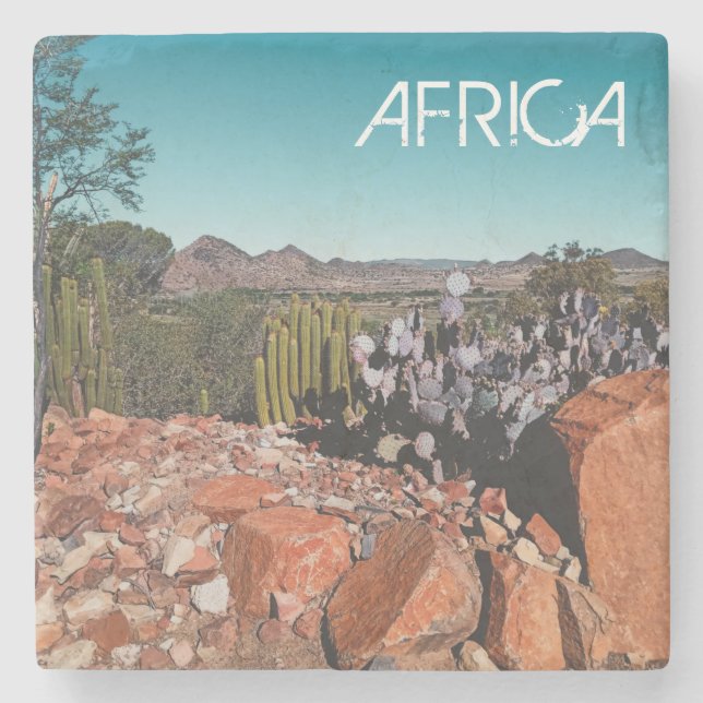 Afrika Desert liggande naturomvandlingar Stenunderlägg (Framsidan)