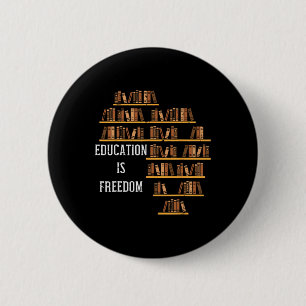 Afrika Education är Freedom Black History Lärare Knapp
