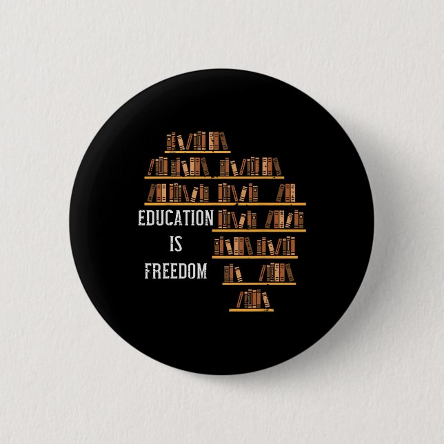 Afrika Education är Freedom Black History Lärare Knapp (Framsida)