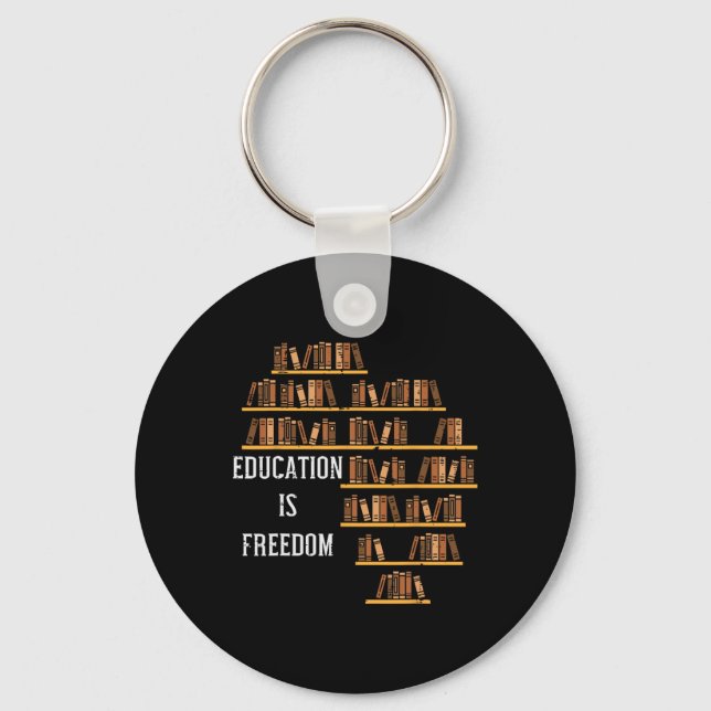 Afrika Education är Freedom Black History Lärare Nyckelring (Framsida)