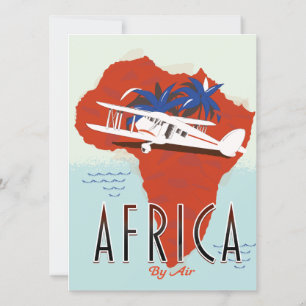 Afrika efter Luft reseaffisch