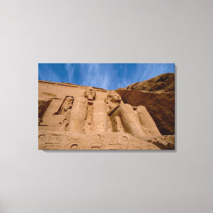 Afrika, Egypten, Abu Simbel, Ramses II och Canvastryck