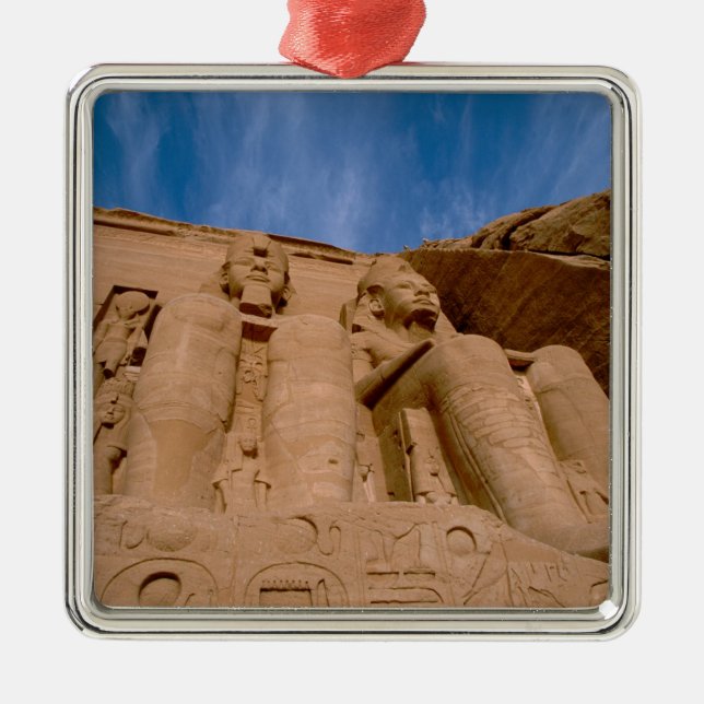 Afrika, Egypten, Abu Simbel, Ramses II och Julgransprydnad Metall (Framsidan)