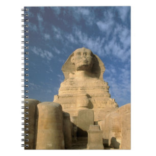 Afrika, Egypten, Kairo, Giza platån. Sfingen Anteckningsbok Med Spiral