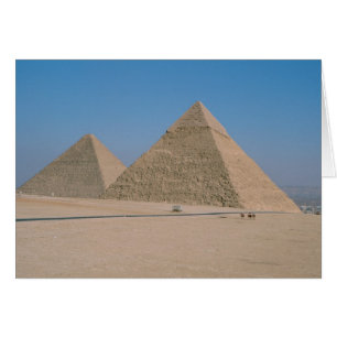 Afrika - Egypten - Kairo - Giza pyramidkomplex Hälsningskort