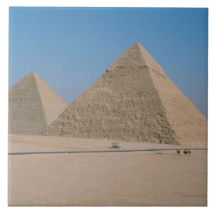 Afrika - Egypten - Kairo - Giza pyramidkomplex Kakelplatta