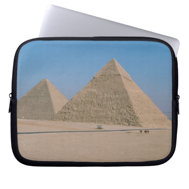 Afrika - Egypten - Kairo - Giza pyramidkomplex, Laptop Sleeve (Framsidan)