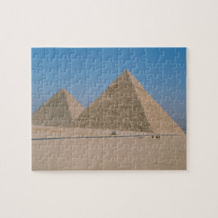 Afrika - Egypten - Kairo - Giza pyramidkomplex Pussel