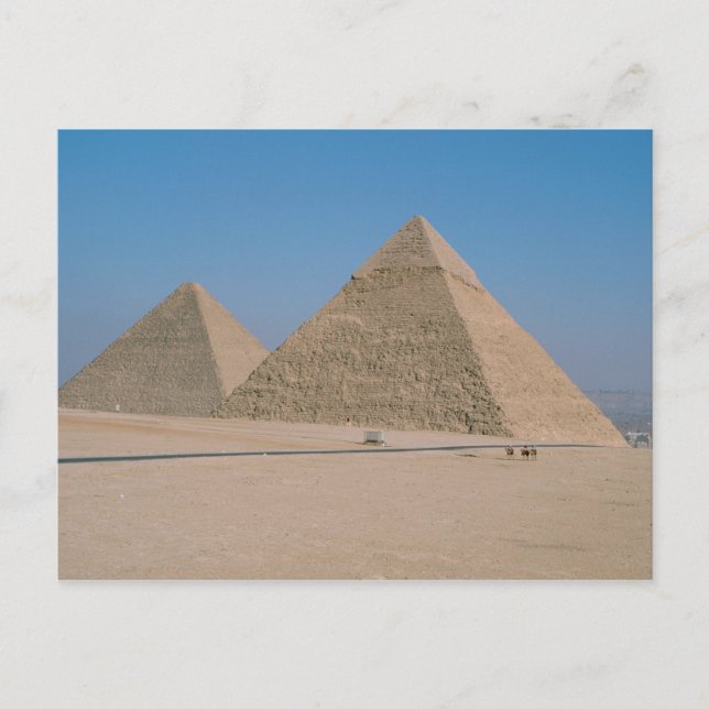 Afrika - Egypten - Kairo - Giza pyramidkomplex, Vykort (Framsida)