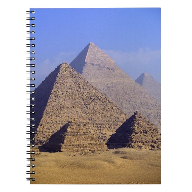 Afrika, Egypten, Kairo, Giza. Stora pyramider Anteckningsbok (Framsidan)