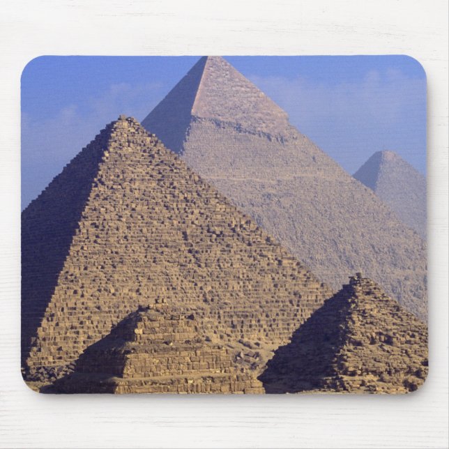 Afrika, Egypten, Kairo, Giza. Stora pyramider Musmatta (Framsidan)