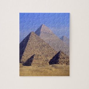Afrika, Egypten, Kairo, Giza. Stora pyramider Pussel