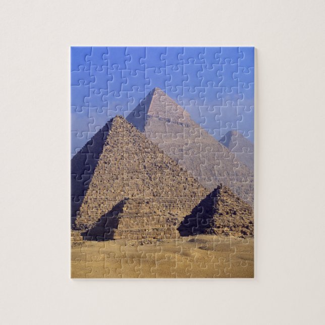 Afrika, Egypten, Kairo, Giza. Underbarare pyramide Pussel (Vertikal)