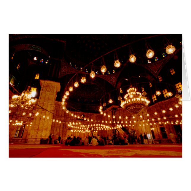 Afrika, Egypten, Kairo, Muhammad Ali Mosque, The Hälsningskort (Framsidan Horizontal)