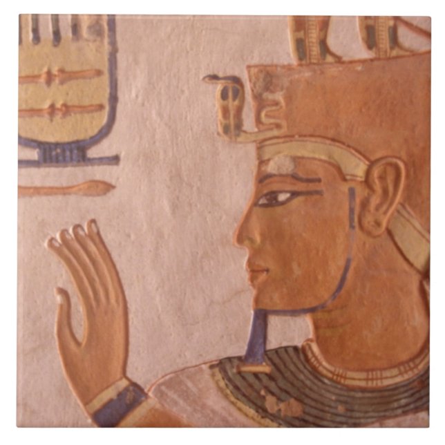 Afrika, Egypten, Konungarnas dal. Gravvägg Kakelplatta (Framsidan)