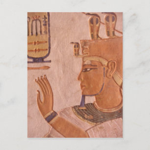 Afrika, Egypten, Konungarnas dal. Gravvägg Vykort