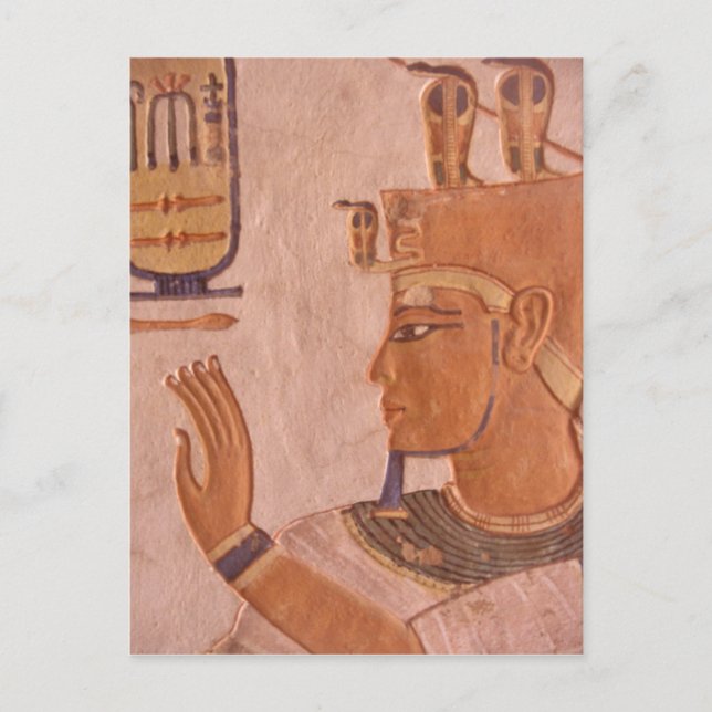 Afrika, Egypten, Konungarnas dal. Gravvägg Vykort (Framsida)