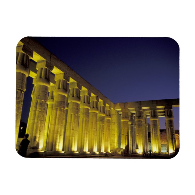 Afrika, Egypten, Luxor. domstolen i sol i Amenhote Magnet (Horisontell)