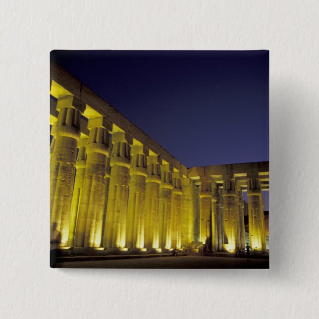 Afrika, Egypten, Luxor. Sol domstol i Amenhotep Knapp (Framsida)