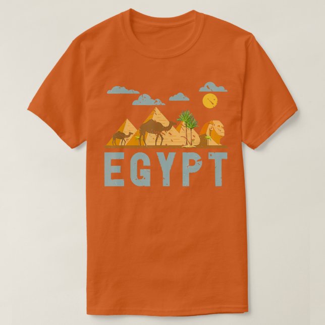 Afrika Egyptian Hieroglyphics Cairo Egypten T Shirt (Design framsida)